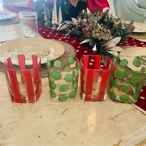 Marc Blackwell New York square liquor Glasses Rare.